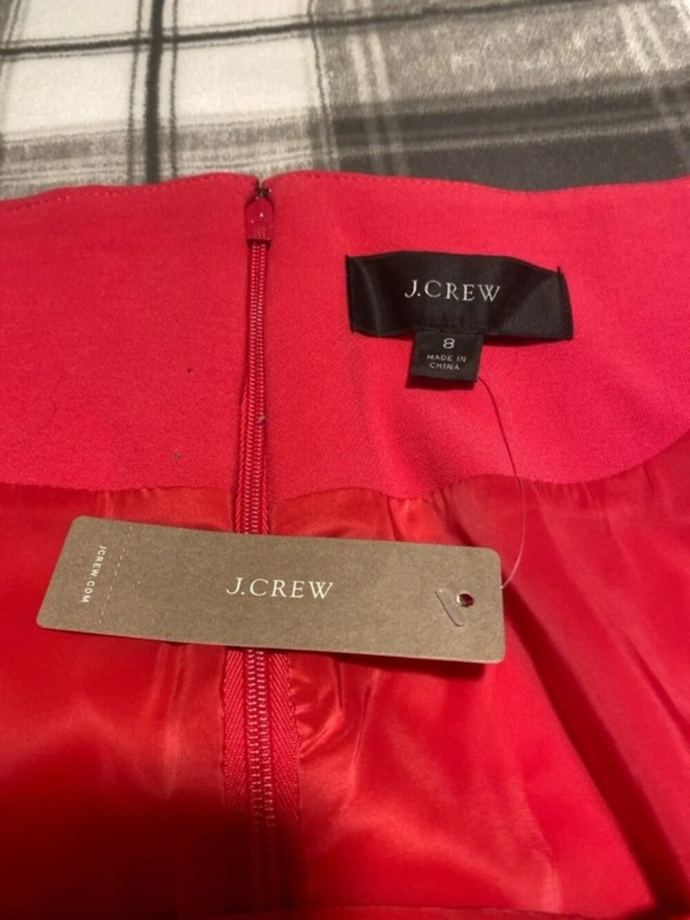 NWT J. Crew Size 8 Hot Pink Fuchsia Sheath Sleeveless Dress in Stretch Crepe NEW - Picture 7 of 8